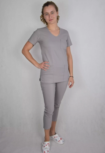 spodnie medyczne szarobeż