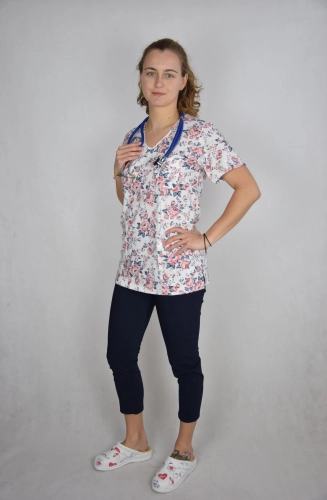 spodnie medyczne granat