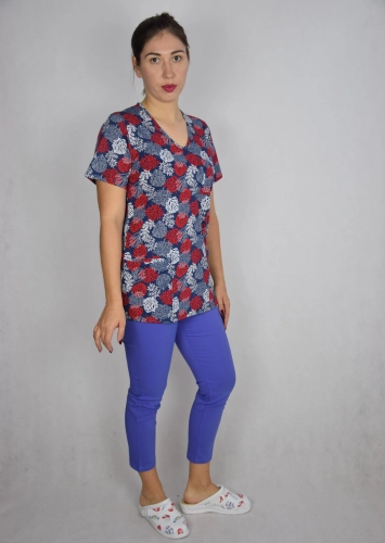 spodnie medyczne fioletowe