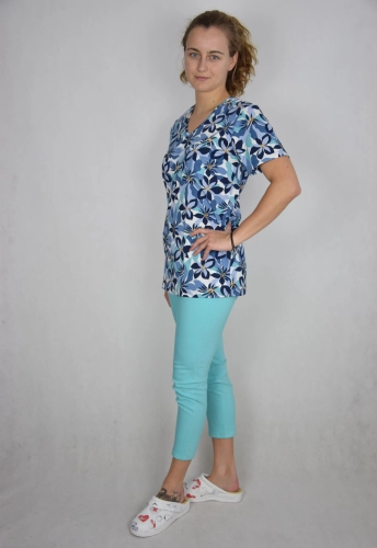 spodnie medyczne turkusowe
