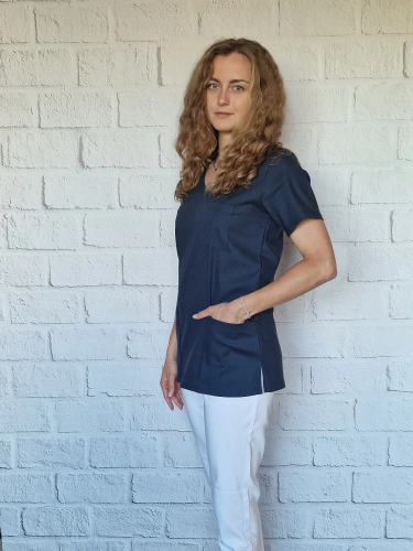 bluza medyczna grafitowa