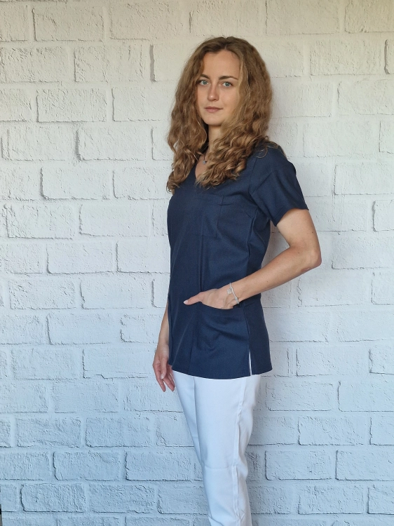 bluza medyczna grafitowa