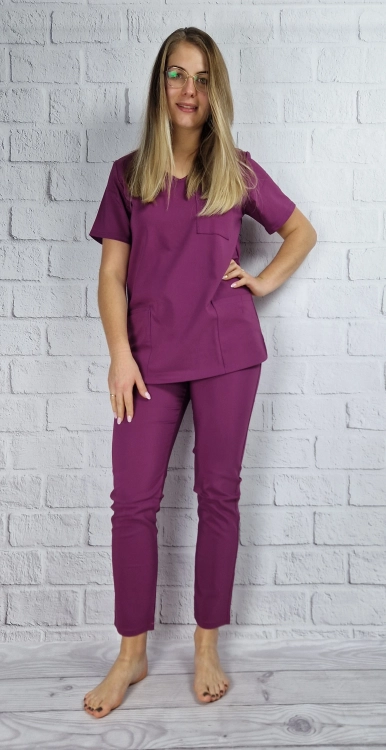 bluza medyczna krótki rękaw