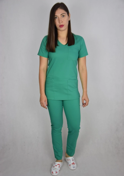 bluza medyczna zielona