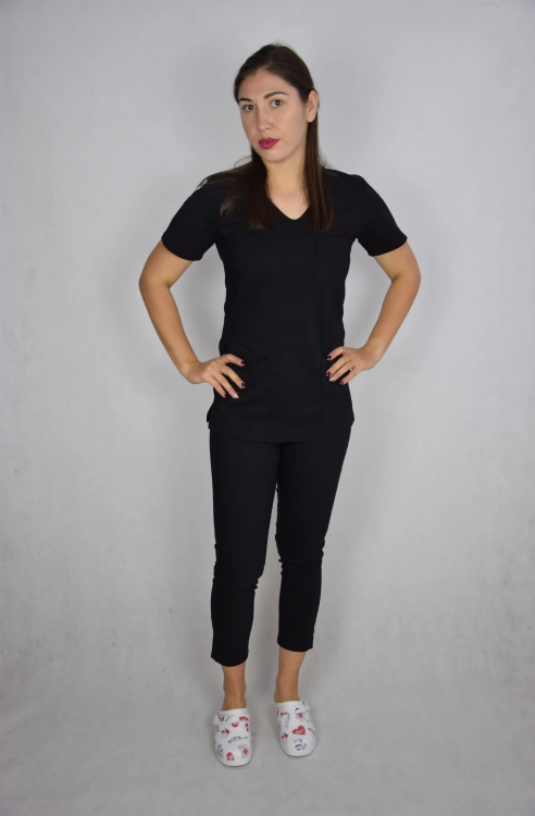 bluza medyczna czarna