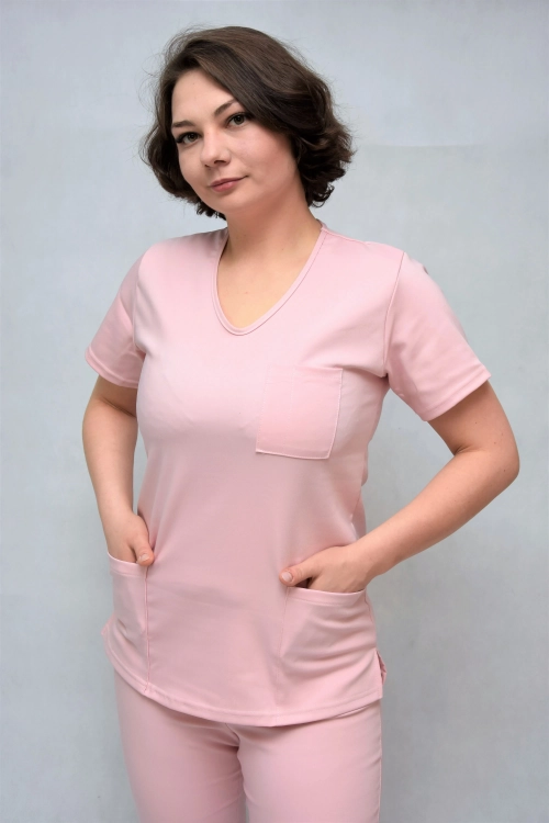 bluza medyczna jasny róż