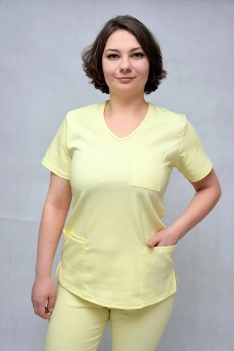 bluza medyczna żółta