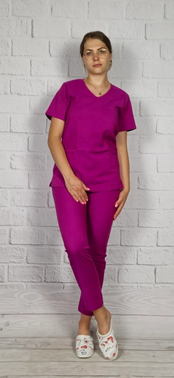 spodnie medyczne róż