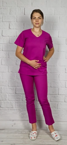scrubs medyczny różowy