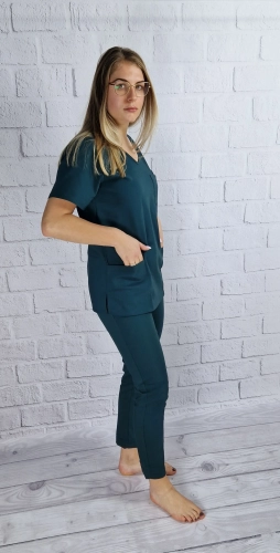 spodnie medyczne damskie zielone