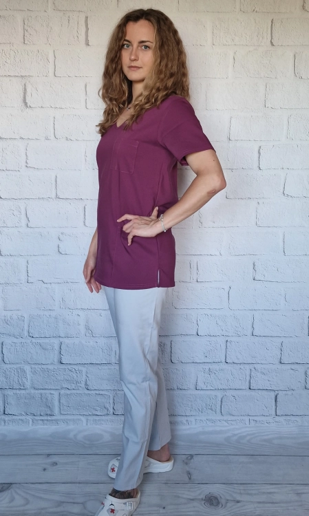 szare spodnie medyczne