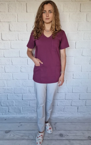 odzież medyczna damska szara