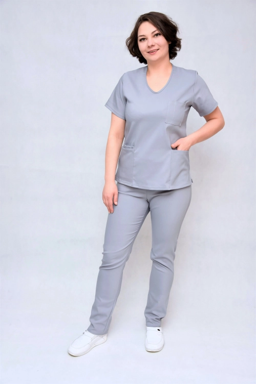 spodnie medyczne szare damskie