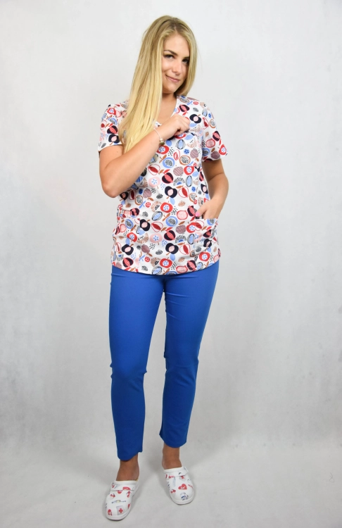 spodnie medyczne niebieskie