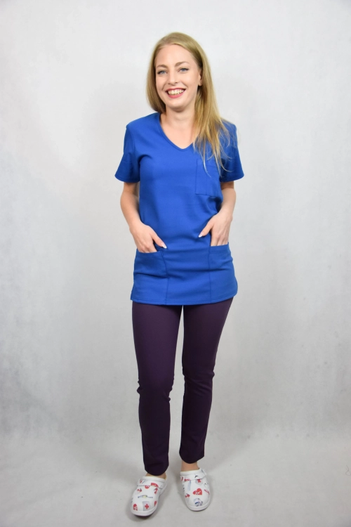 czarne spodnie medyczne