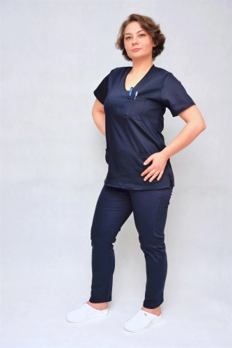 granatowe spodnie medyczne