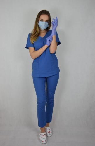 spodnie medyczne damskie bawełniane