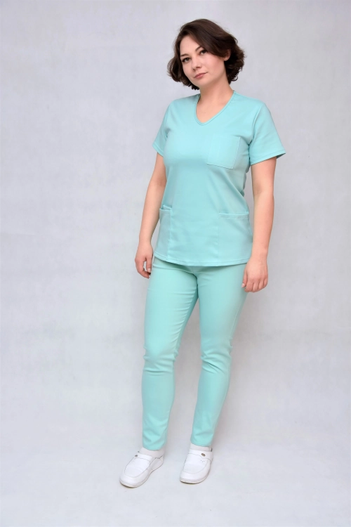 spodnie medyczne damskie ze streczem