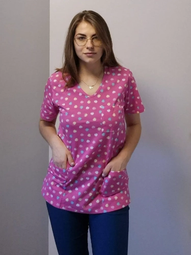 bluzy medyczne damskie wzory