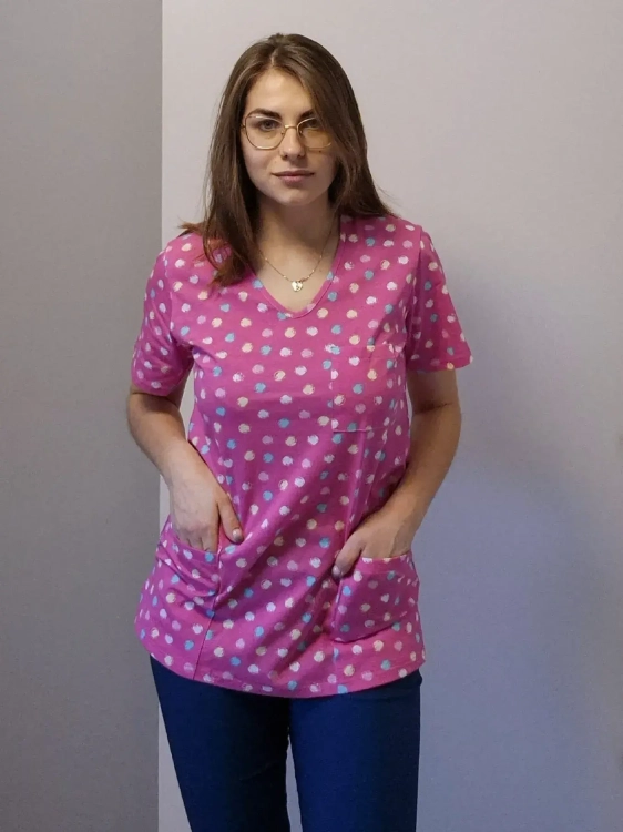 bluzy medyczne damskie wzory