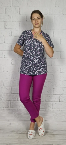 odzież medyczna we wzorki