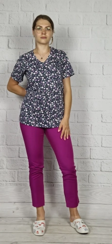 kolorowe bluzy medyczne bawełniane