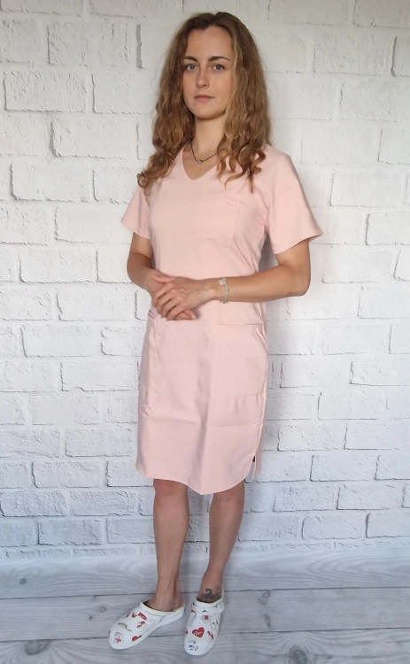 sukienka medyczna bawełniana