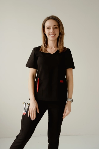 bluza medyczna czarna