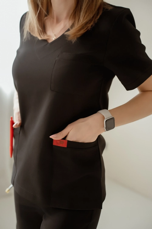 komplet medyczny czarny