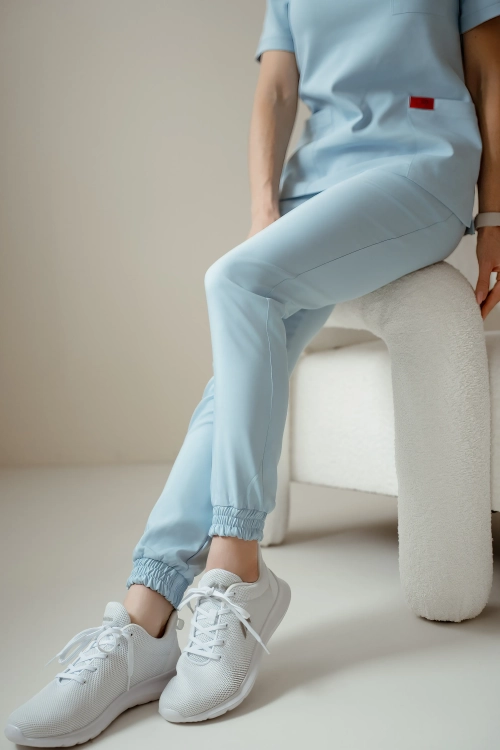 spodnie medyczne niebieskie