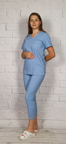 spodnie medyczne błękitne
