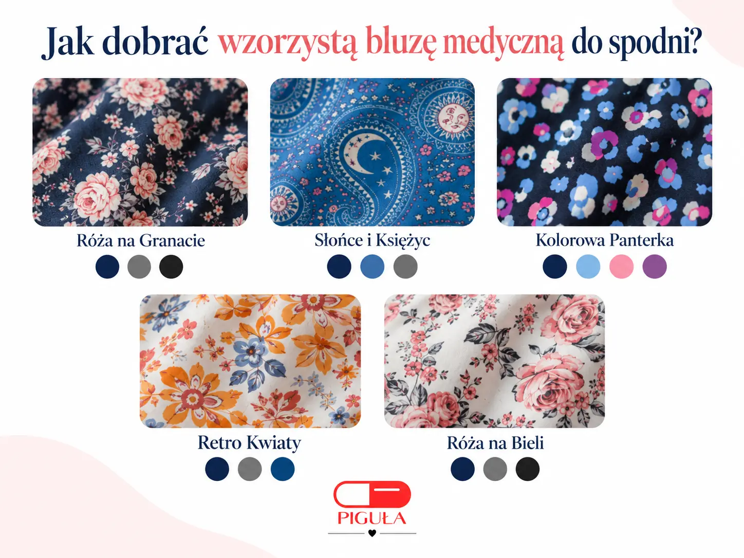 Jak dobrać wzorzystą bluzę medyczną do spodni